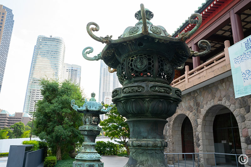 Tall stone lanterns
