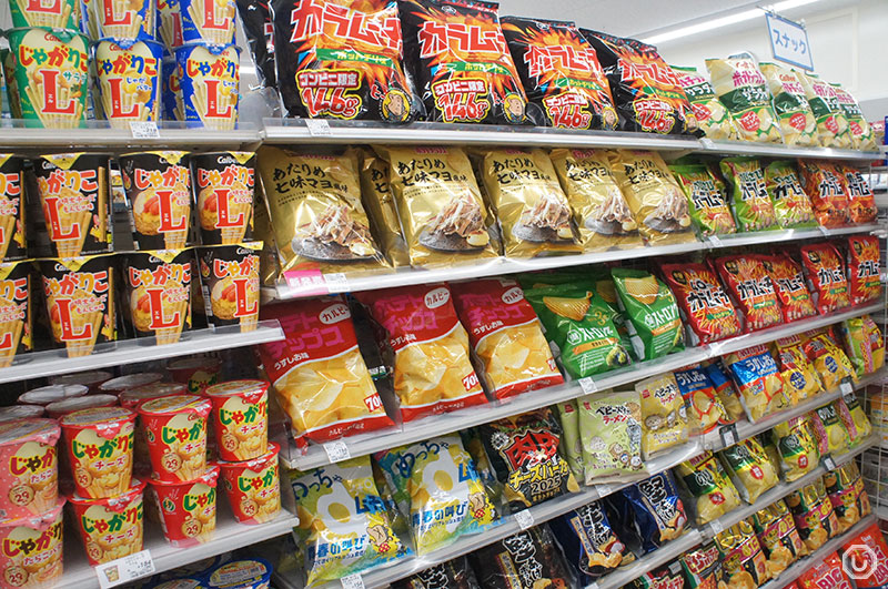 Japanese convenience store snacks